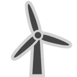 Wind Generator SVG Icon